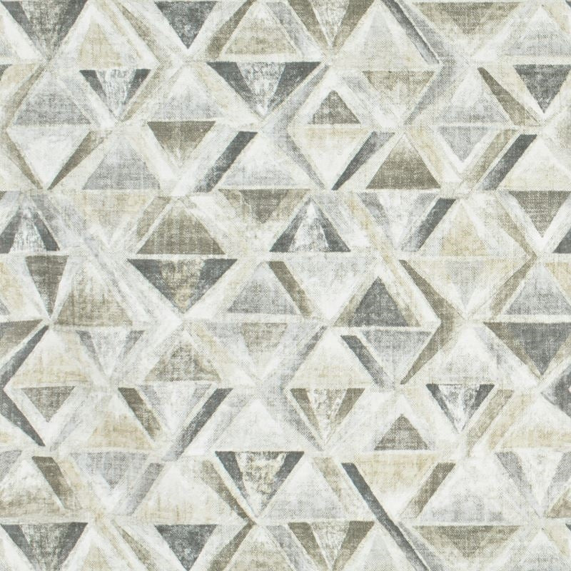 Sample ZUNI-1 Zuni, Stone Grey Charcoal Silver Stout Fabric