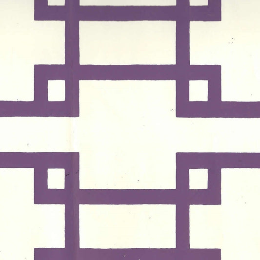 Shop 300407OWP Brighton Purple On Off White by Quadrille Wallpaper