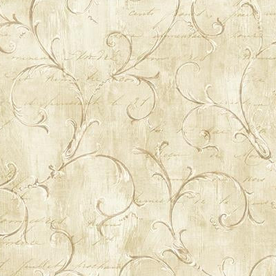 Select CT40205 The Avenues Browns Calligraphy by Seabrook Wallpaper