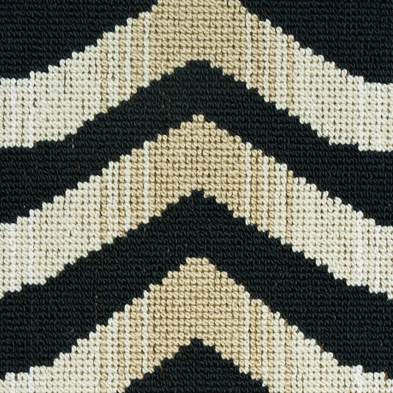 Looking 79521 Arcure Epingle Zebra Black By Schumacher Fabric