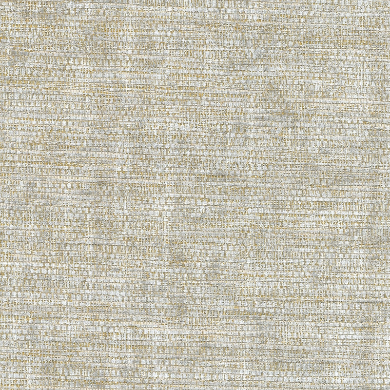 Sample 2732-80036 Canton Road, Kongur Silver Grasscloth by Kenneth James Wallpaper