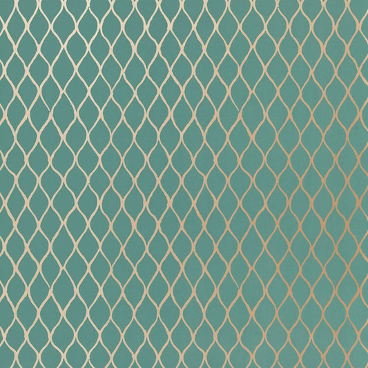 Purchase 5005911 Valencia Turquoise Schumacher Wallpaper