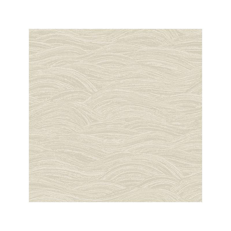Sample 2971-86362 Dimensions, Leith Cream Zen Waves by A-Street Prints Wallpaper