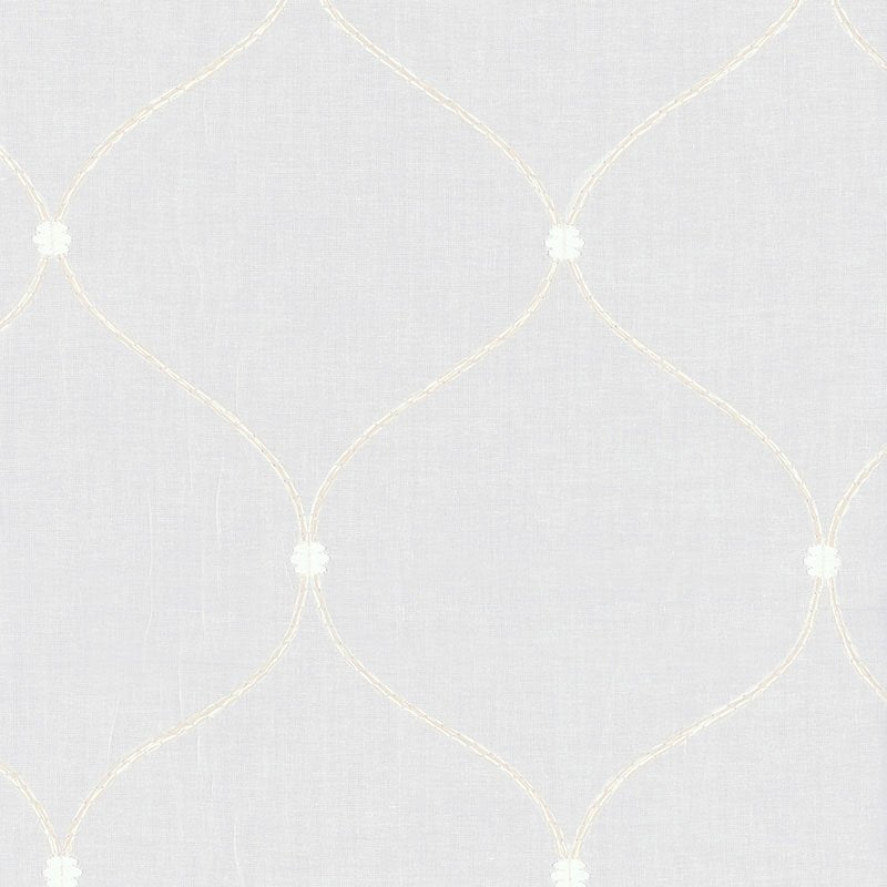 Buy 56000 Celena Sheer Embroidery Sand by Schumacher Fabric