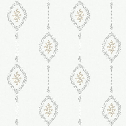 Save MB30505 Beach House Sand Dollar Stripe Sand Dunes Sand Dollar by Seabrook Wallpaper