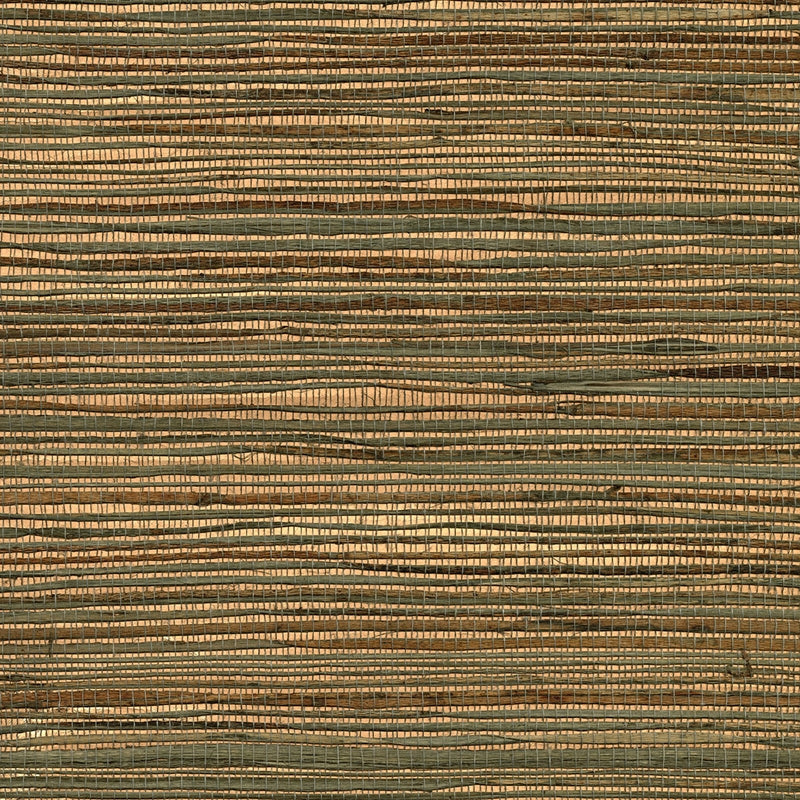 Sample 2732-80039 Canton Road, Ozamiz Copper Grasscloth by Kenneth James Wallpaper