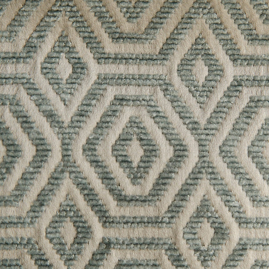 Shop A9 0005Geom Geometric Drops Cloudy Blue by Aldeco Fabric