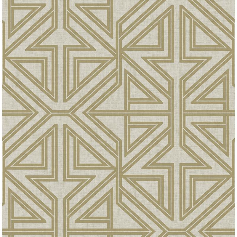 Sample 2975-26229 Scott Living II, Kachel Gold Geometric by A-Street Prints Wallpaper