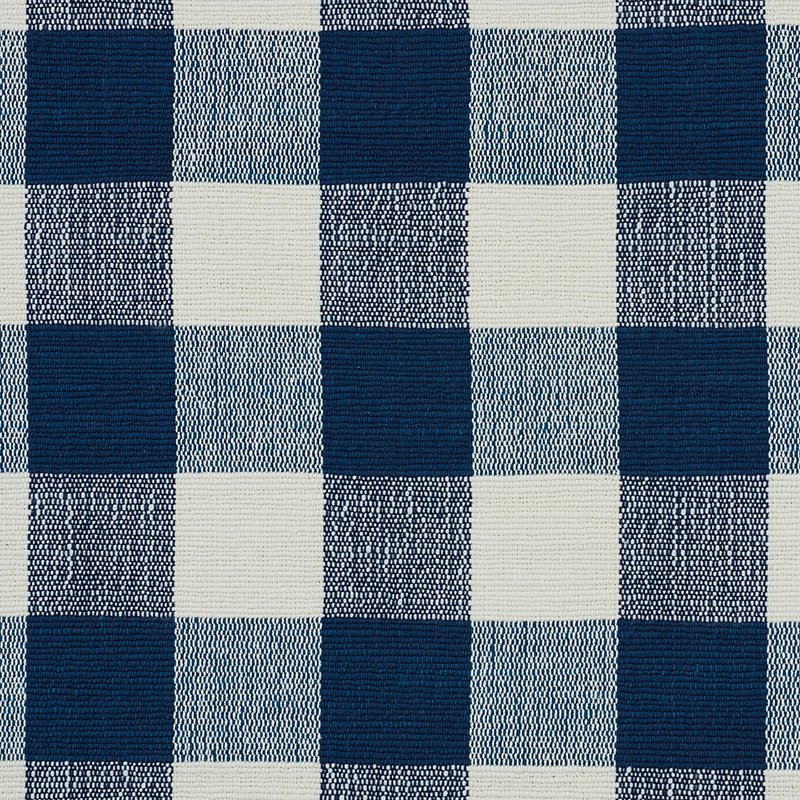 Purchase sample of 77550 Barnes Performance Check, Blue by Schumacher Fabric