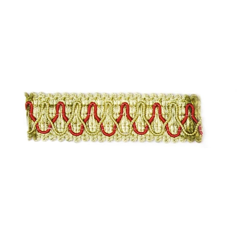 7268-638 | Raspberry/Green - Duralee Fabric