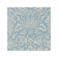 Sample 16598-002 Mansfield Damask Print, Bluestone and Silver - Scalamandre Fabric (SC 000216598)
