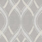 View 2625-21850 Symetrie Frequency Grey Ogee A Street Prints Wallpaper