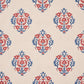 Acquire 5012882 Constantine Red and Blue Schumacher Wallcovering Wallpaper