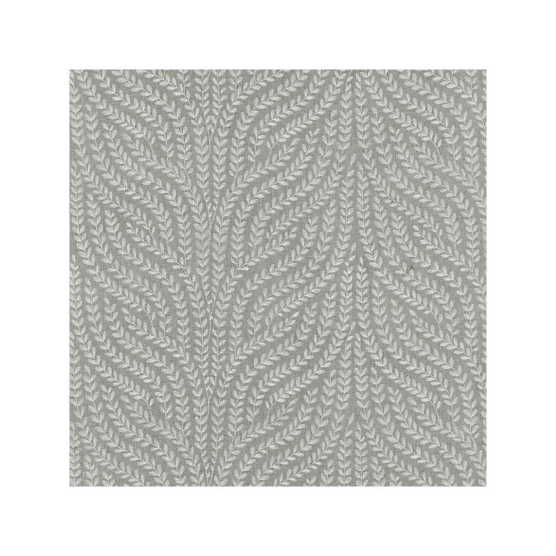 Sample 27125-005 Willow Vine Embroidery, French Grey - Scalamandre Fabric (SC 000527125)