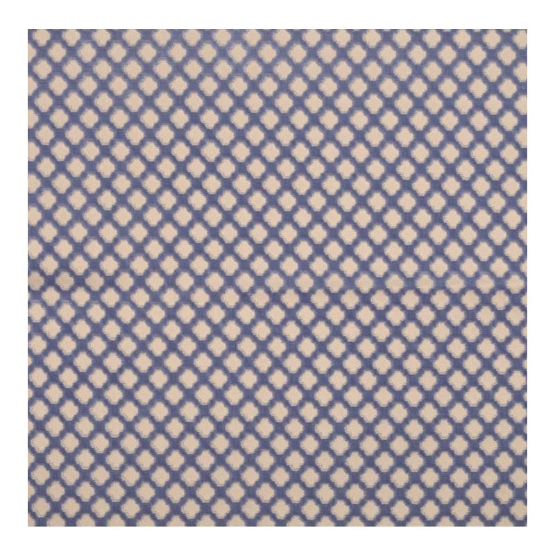 Sample 26692-005 Pomfret, Blue On Beige by Scalamandre Fabric (SC 000526692)
