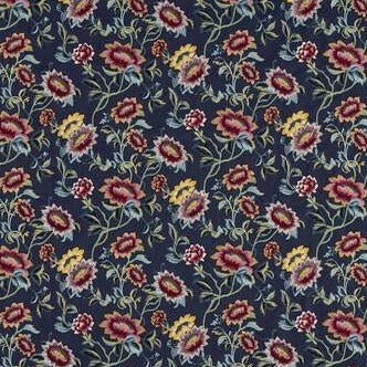 Find F1580/03 Tonquin Midnight Emb Botanical and Floral by Clarke And Clarke Fabric