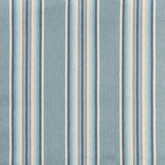 View 35169.5.0 Lodeve Ticking Cornflower Stripes Blue by Kravet Design Fabric