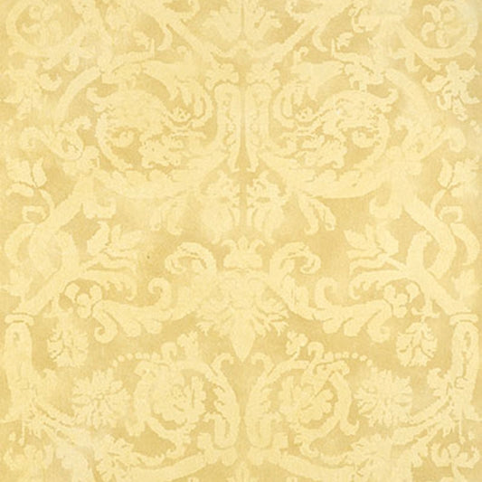 Buy 529111 Pontine Damask Soft Gold Schumacher Wallpaper