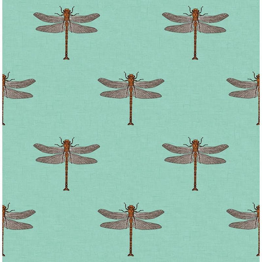 Find TA20304 Tortuga Black Dragonfly by Seabrook Wallpaper