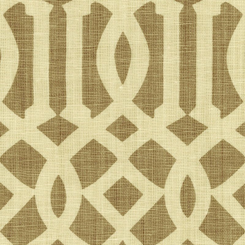 Order 2643761 Imperial Trellis Natural/Coffee by Schumacher Fabric