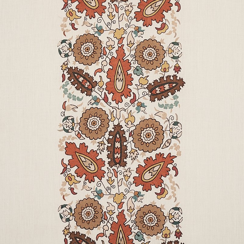 Purchase sample of 80751 Anatolia Embroidery, Autumn by Schumacher Fabric