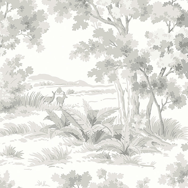Sample 7677 Countryside Morning, Grey By Borastapeter Wallpaper