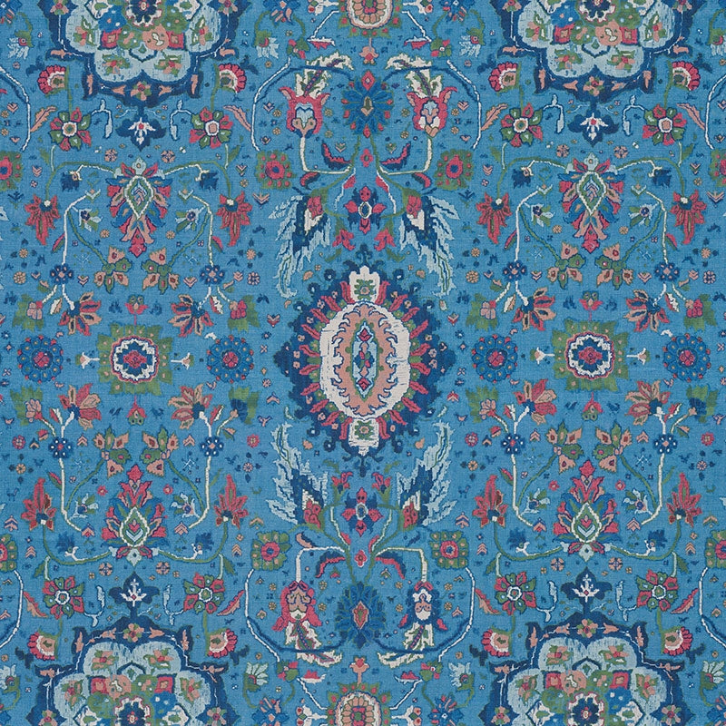 Purchase sample of 172794 Jahanara Carpet, Peacock by Schumacher Fabric