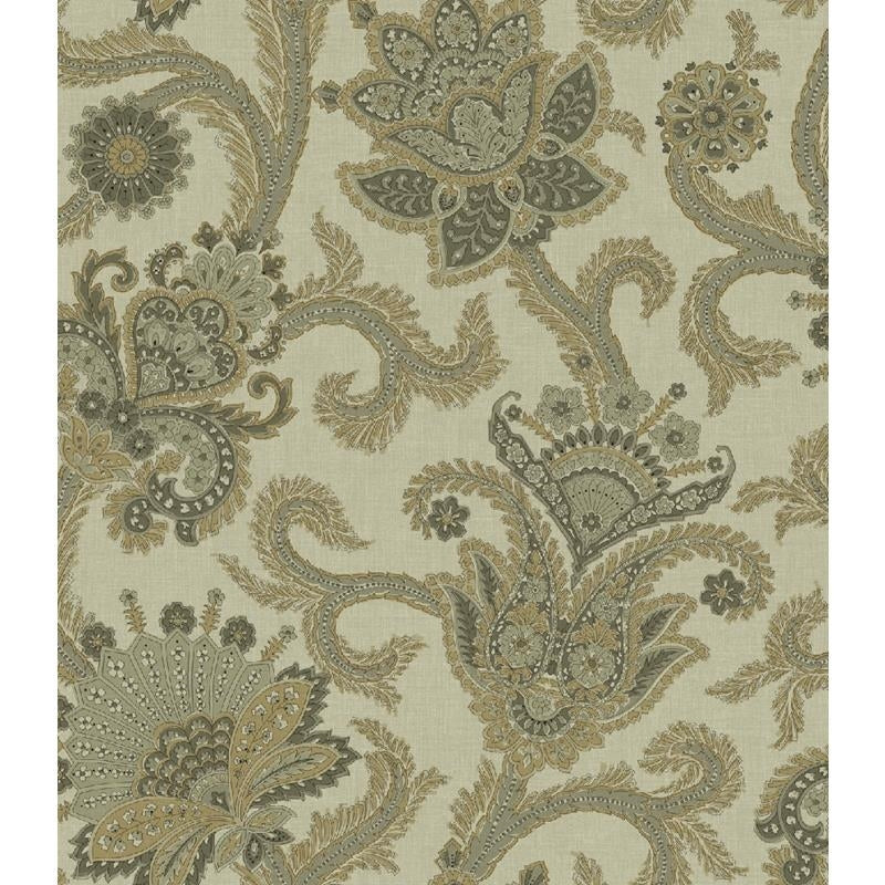 Looking CB10807 Angel Green Floral by Carl Robinson Wallpaper