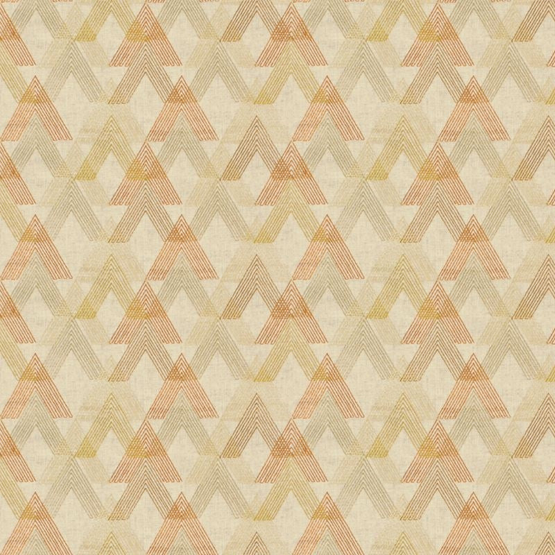 Sample SEQU-1 Sequoya, Henna Orange Rust Stout Fabric