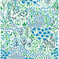 Acquire 4081-26350 Happy Chilton Blue Wildflowers Blue A-Street Prints Wallpaper