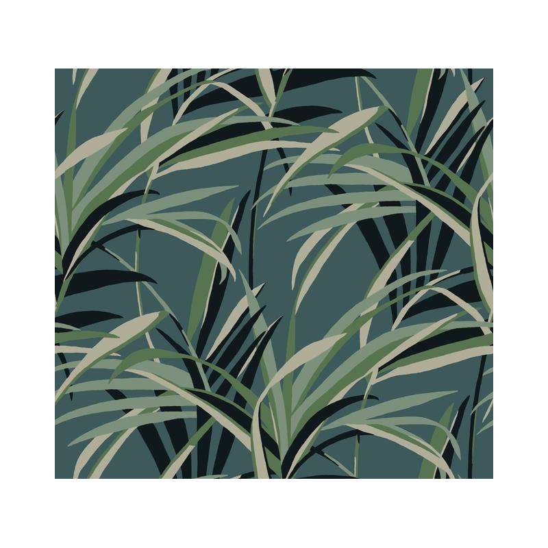 Sample TC2607 Tropics Resource Library, Tropical Paradise Green/Teal  York Wallpaper