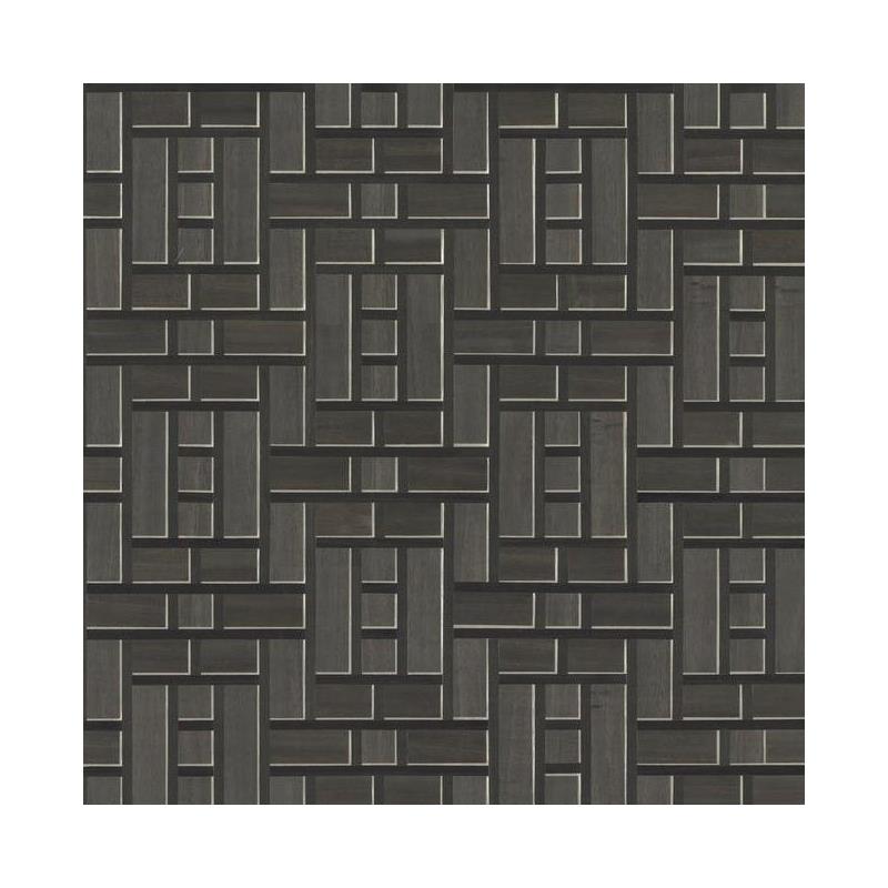 Sample AF6605 Tea Garden, Teahouse Panel Black by Ronald Redding