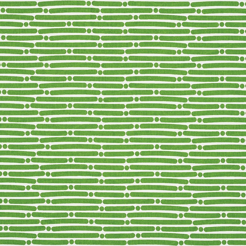 View 177102 Dot Dash Green by Schumacher Fabric