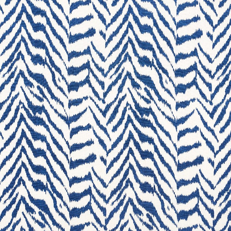 Purchase sample of 179412 Quincy Hand Print, Blue by Schumacher Fabric