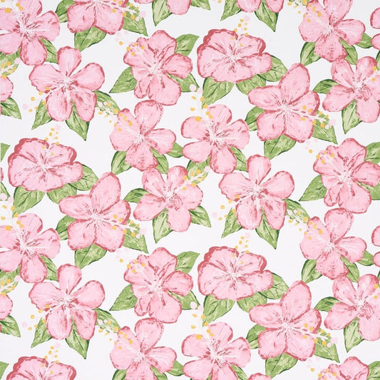 View 5013811 Fabienne Pink Schumacher Wallcovering Wallpaper