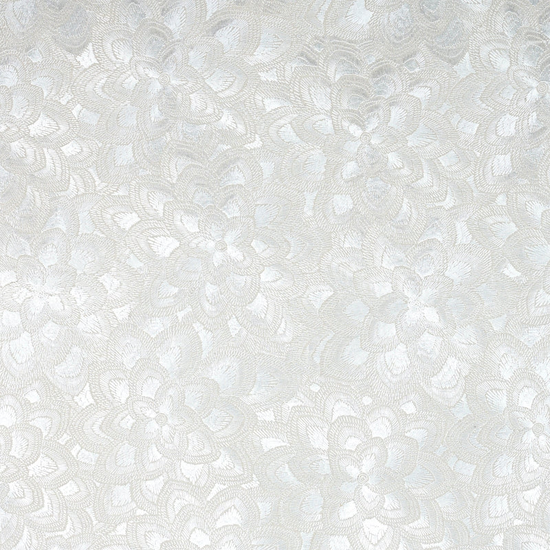 Purchase sample of 78341 Lotus Embroidery, Pearl by Schumacher Fabric