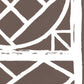 Sample 6025W-10 Trellis Background, New Brown on Off White by Quadrille Wallpaper