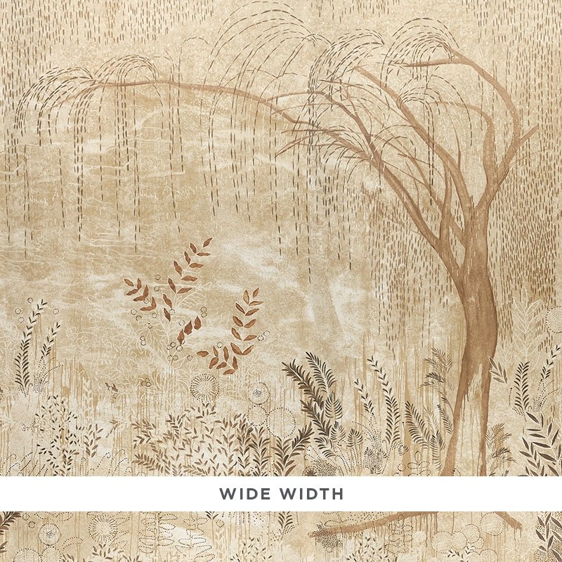 Buy 5010932 Bisou Gold Schumacher Wallcovering Wallpaper