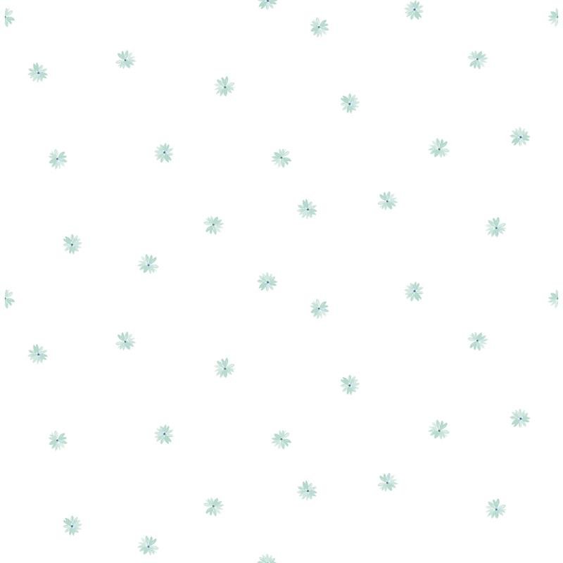 Sample DA62804 Day Dreamers, Little Daisy Teal Seabrook Wallpaper
