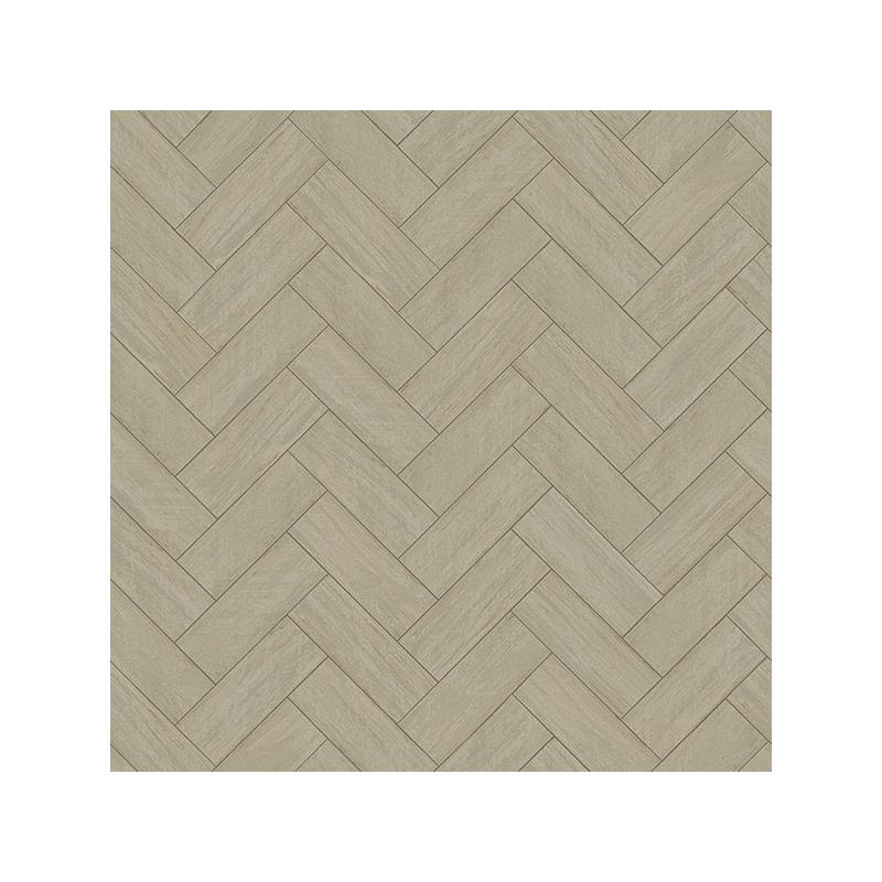 Sample 3122-10104 Flora and Fauna Kaliko Green Wood Herringbone by Chesapeake Wallpaper