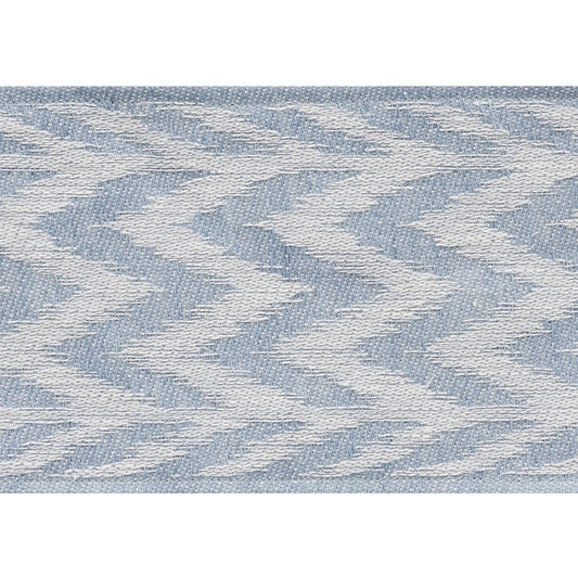 74252 | Chevron Woven Tape, Sky - Schumacher Fabric