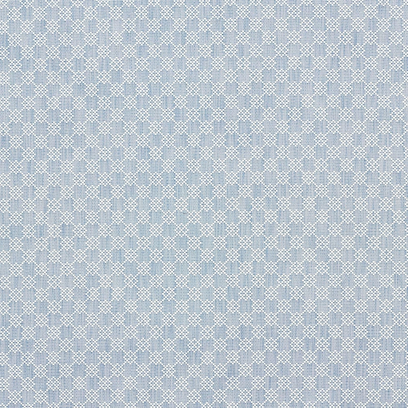 Purchase sample of 75562 Albert Fret, Blue by Schumacher Fabric