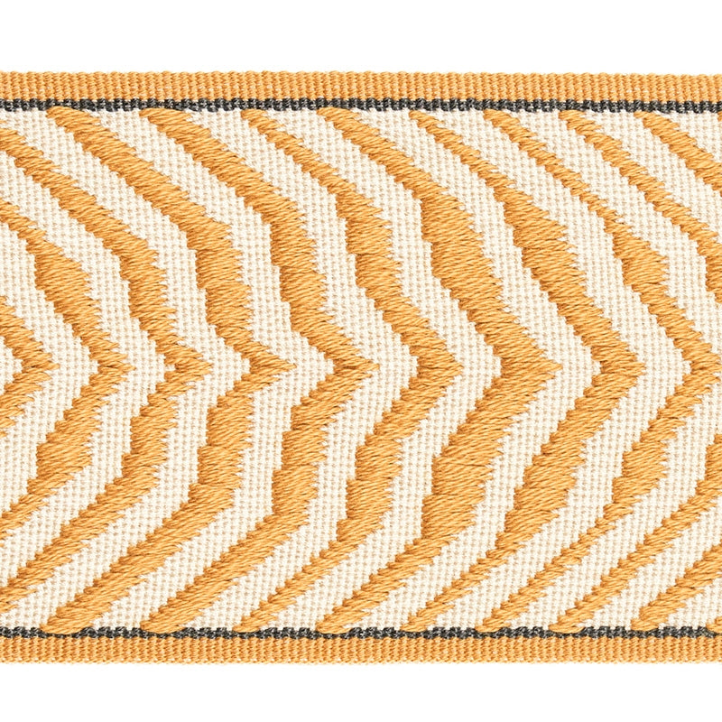 Sample 79700 Arcure Ripple Tape, Mustard By Schumacher Trim