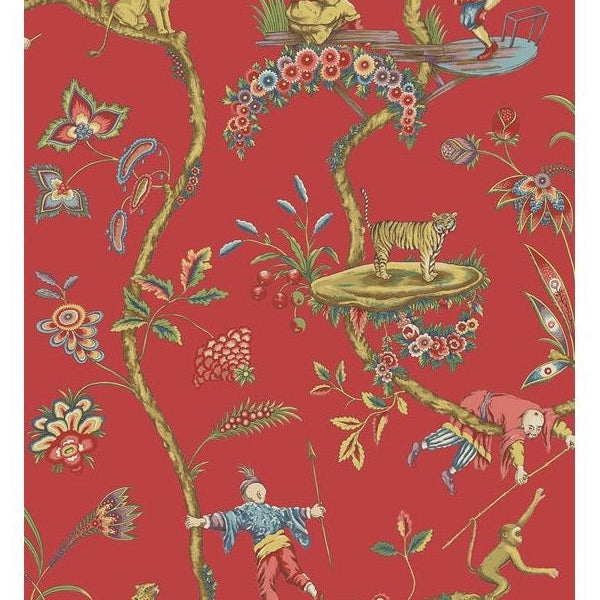 Find SCS3844 Scalamandre Tomato Chinoise Exotique Scalamandre Self Adhesive Wallpaper Tomato by NuWallpaper