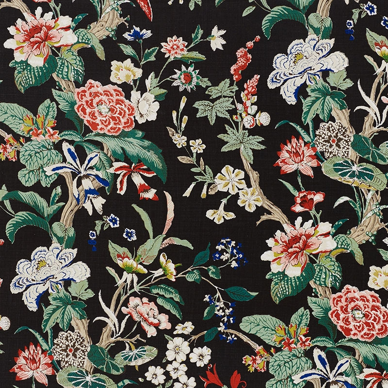 Purchase sample of 176760 Nymphaea, Night by Schumacher Fabric