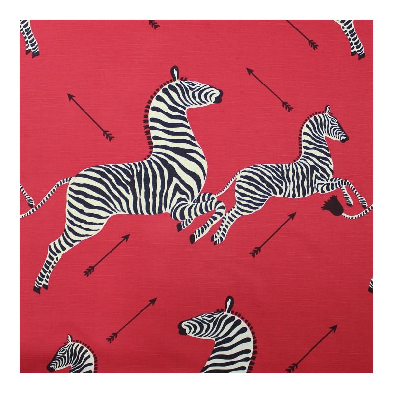 Buy 16496M-001 Zebras Masai Red by Scalamandre Fabric