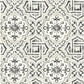 Sample 2904-12331 Fresh Start Kitchen and Bath, Sonoma Charcoal Spanish Tile Wallpaper by Brewster