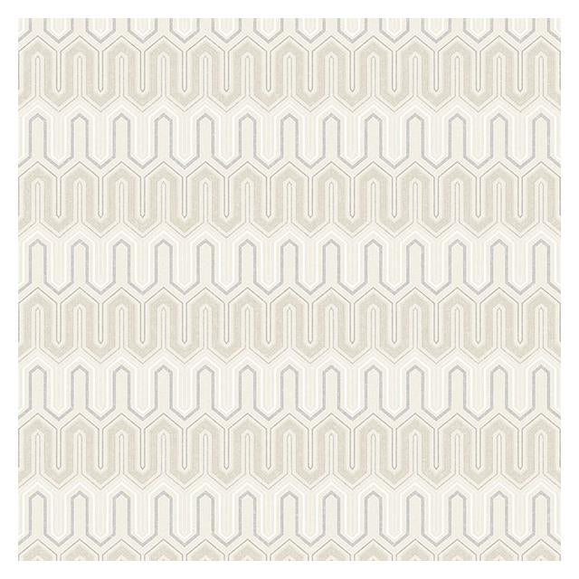 Shop GX37610 Geometrix Neutral Zig Zag Wallpaper by Norwall Wallpaper