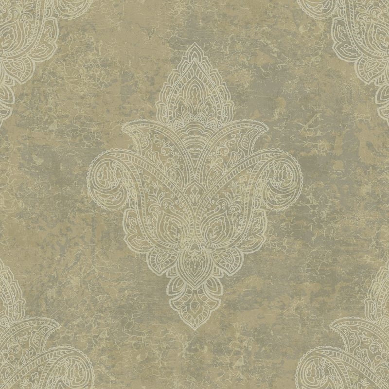Search DD11606 Patina Paisley Spot by Wallquest Wallpaper