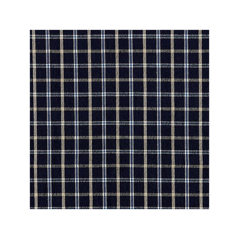 Sample 27121-004 Bristol Plaid, Navy - Scalamandre Fabric (SC 000427121)